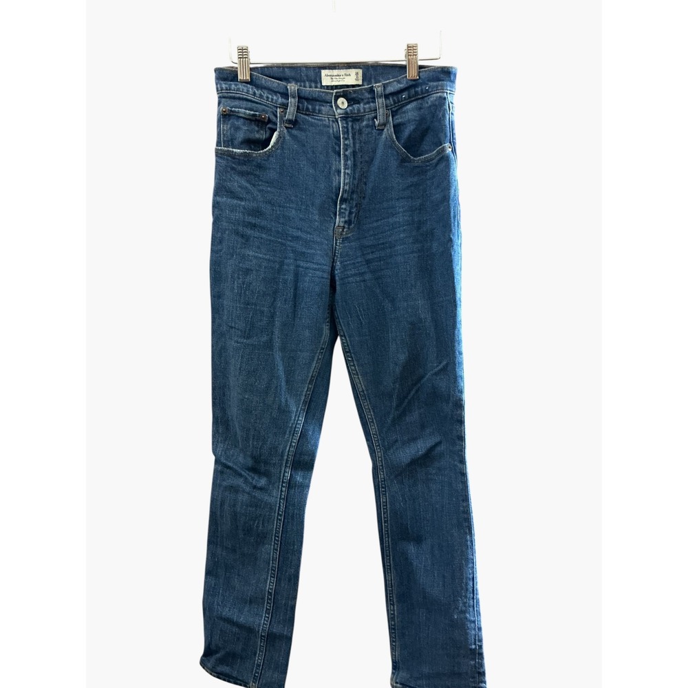 Abercrombie & Fitch The Slim Straight Ultra High Rise Jeans Blue Size 26 2S